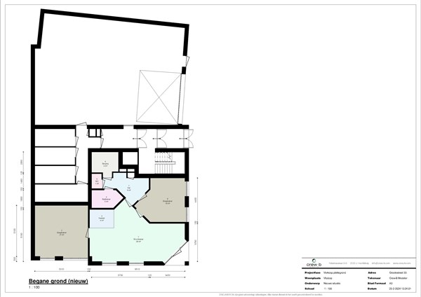 Floorplan - Grootestraat 33, 6063 AK Vlodrop